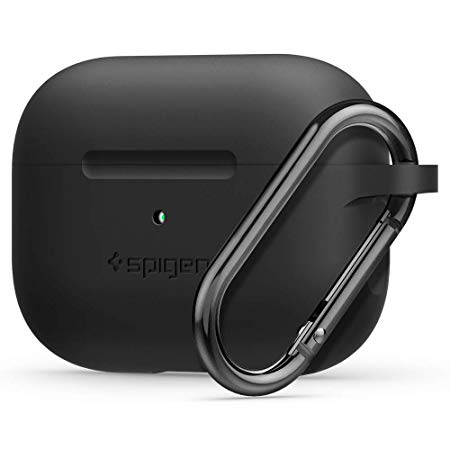 Spigen Silicone Fit [Version 2] Designed for Apple Airpods Pro Case (2019) - Black