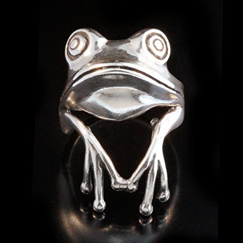 Tree Frog Ring Silver Tree Frog Ring Frog Jewelry Silver Frog Frog Prince Animal Ring