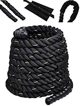 Comie Poly Dacron 30ft/40ft/50ft Length Battle Rope Exercise Workout Strength Training Undulation