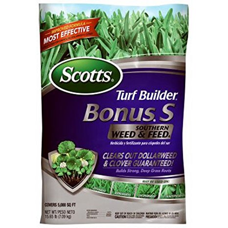 Scotts Turf Builder Bonus S Southern Weed & Feed - 5,000 sq ft (Lawn Fertilizer Plus Weed Control) (Sold in Florida and Texas Only)