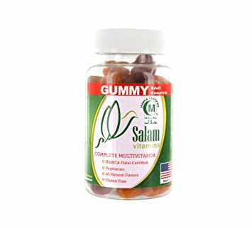 Salam Vitamins, Adult Halal & Vegetarian Gummy Vitamins, 60 count