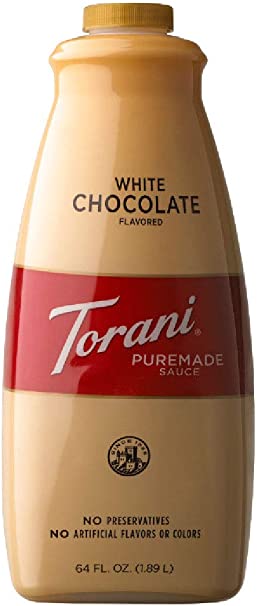 Torani Puremade White Chocolate Sauce - 64 oz (1.89 l)