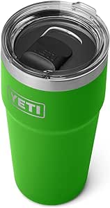 YETI Rambler 20 oz Stackable Tumbler, Stainless Steel, Vacuum Insulated with MagSlider Lid, Canopy Green