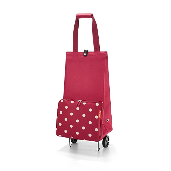 Ruby Dots & Red Foldable Shopping Trolley (30 Litres)