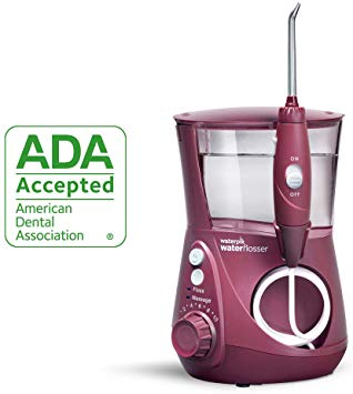 Waterpik Water Flosser Electric Dental Countertop Oral Irrigator for Teeth - Aquarius Professional, WP-669 Deep Burgundy