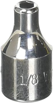 Williams M-604 1/4 Drive Shallow Socket, 6 Point, 1/8-Inch