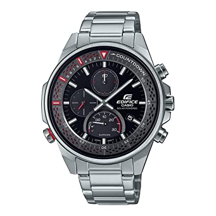 Casio Edifice Analog Black Dial Men's Watch-EFS-S590D-1AVUDF