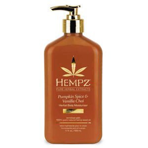 Hempz Pumpkin Spice & Vanilla Chai Herbal Body Moisturizer 17 oz.