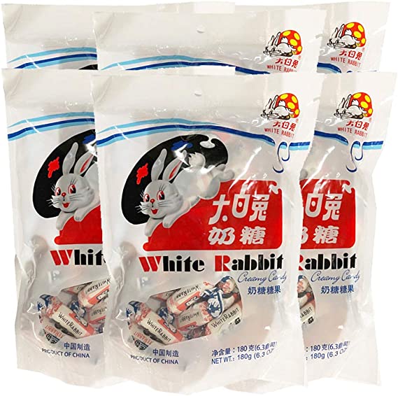 White Rabbit Creamy Candy 6.3 Oz (108 Gram) (Pack of 6)