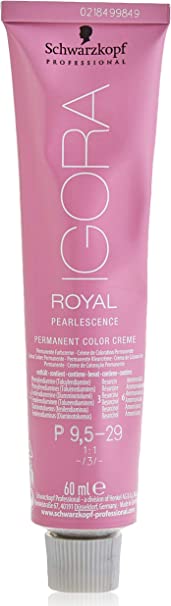 Schwarzkopf Igora Royal Pearlescence Hair Colour Cream, No. 9.5-29 Pastel Lavender, 0.0749 kg