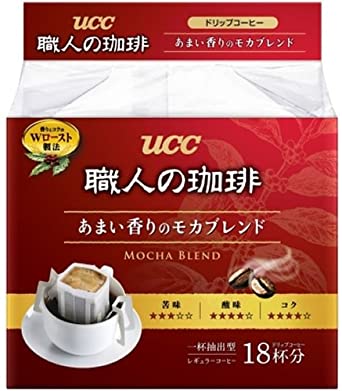 Coffee drip coffee UCC craftsman sweet aroma of mocha blend 18P