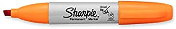 Sharpie Permanent Markers, Broad, Chisel Tip, Single, (ORANGE)