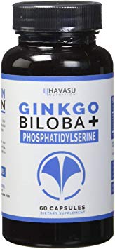 Ginkgo Biloba & Phosphatidylserine Extra Strength - Supports Focus, Memory, Brain Function & Mental Performance - Supports Increased Brain Cell Activity & Decreased Decay; Non-GMO Brain.