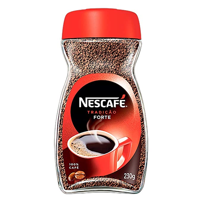 Nescafe Tradition Strong Coffee, 230 g, Black & Red, Small