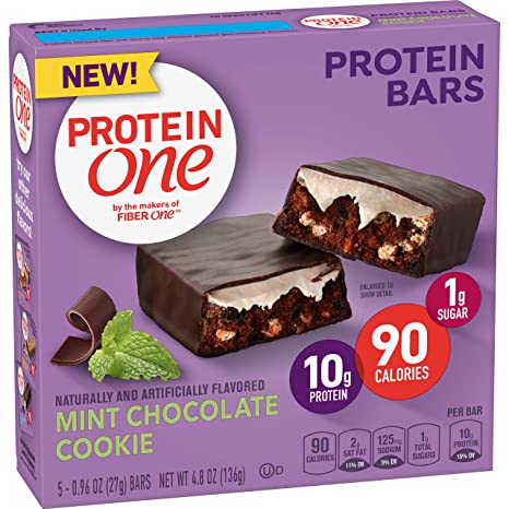Protein One 90 Calorie Protein bar Mint Chocolate Cookie, 5 Count