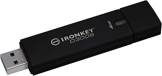 Kingston IKD300S/4GB 4GB Ironkey D300S/D300SM USB 3.0 Encrypted Flash Drive