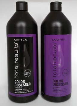 Matrix Total Results Color Obsessed Antioxidant Shampoo 33.8 fl oz & Conditioner liters 33.8 fl oz