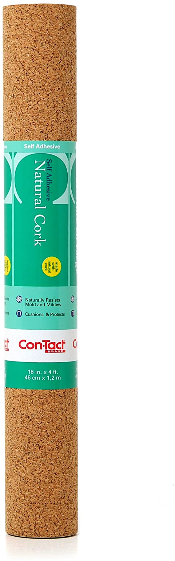 Con-Tact Brand 18-Inch by 4-Feet Self-Adhesive Shelf Liner, Natural Cork