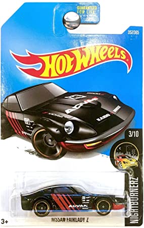 Hot Wheels 2017 Nightburnerz Nissan Fairlady Z 357/365, Black