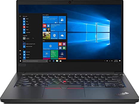 Lenovo ThinkPad E14 Intel Core i7 10th Gen 14-inch Full HD IPS Thin and Light Laptop (16GB RAM/ 512GB SSD/ Windows 10 Professional/ RX640 2GB Graphics/ Black/ 1.69 kg), 20RAS08A00