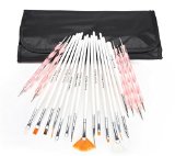 LOUISE MAELYS Professional 20 piece Nail Art Painting Kit Brushes and Dotiing Pen