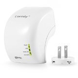 Coredy WD750 Dual Band Mini WiFi Range Extender Repeater Wireless Access Point AP Ac RouterTV Adapter with 3 x Internal Antennas Wi-Fi up to 5GHz 433Mbps and 24GHz 300Mbps WPS for Easy Set Up