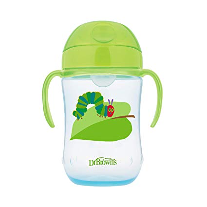 Dr. Brown's Dr. Brown's Eric Carle"The Very Hungry Caterpillar" Soft-Spout Toddler Cup, 9 oz, Green