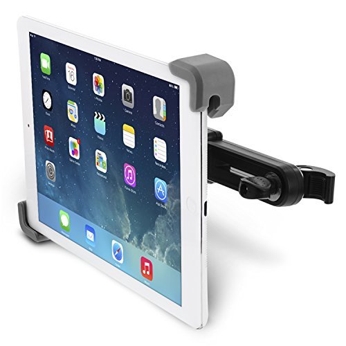 Lifetime Warranty Okra Universal 360 Degree Rotating Tablet Car Headrest Grip Mount for iPad Galaxy and all Tablets up to 11 New 2015 Version Retail Packaging