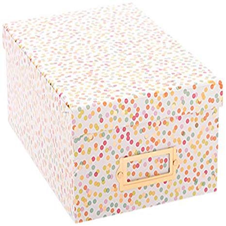 American Crafts Photo Boxes Confetti Gold Foil Die Cuts with a View