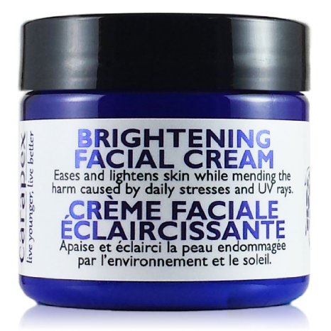 Carapex Facial Brightening Cream, Natural Whitening Face Cream for Sensitive Skin, Acne Marks, Uneven Skin Tone, Unscented, Gentle Botanical Extracts, Suitable for Body, Sensitive Areas, Paraben Free, 2oz