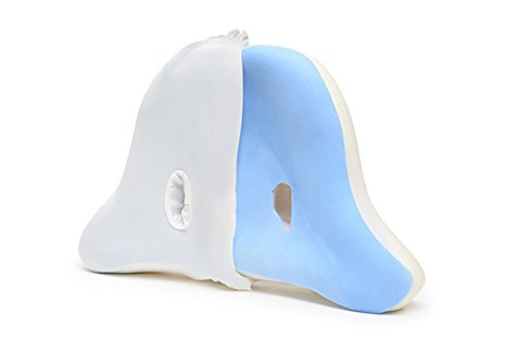 Ear & Neck Pain Relief | Back & Side Sleeper Pillow | Anti-Wrinkle | CPAP | So Comfy | The Womfy | Ivory Medium Thick