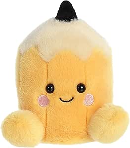 Aurora® Adorable Palm Pals™ Tike Pencil™ Stuffed Animal - Pocket-Sized Play - Collectable Fun - Yellow 5 Inches