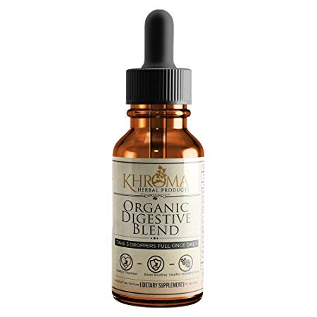 Khroma Organic Digestive Blend - 2 oz Liquid Dietary Supplement - 30 Servings in a Glass Bottle