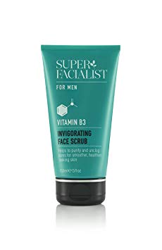 Super Facialist Mens Face Scrub Invigorating Creamy Facial Scrub Formulated with Volcanic Sands 150ml