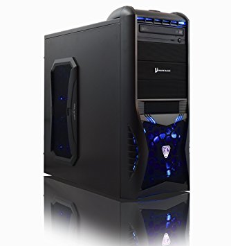 ADMI ULTRA GAMING PC - Intel Pentium G4560 High Spec Blue LED, Home, Family, Multimedia Desktop Gaming Computer with Platinum Warranty: Powerful Dual Core 3.5GHz CPU, Geforce GTX 1050 2GB DDR5 Graphics Card, 1TB Hard Drive, 8GB DDR4 Memory, HDMI 1080p, USB 3.0, WiFi, Blue LED CiT Vantage Gaming Case, No Operating System