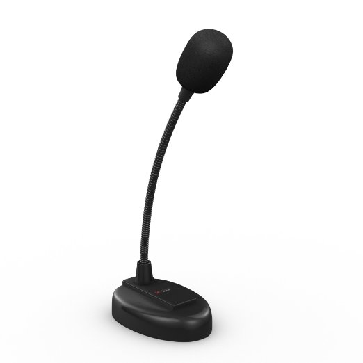 Stony-Edge Simple Webcaster Gooseneck Microphone, For iPhone, Smartphone, Tablet, Laptop & Desktops.