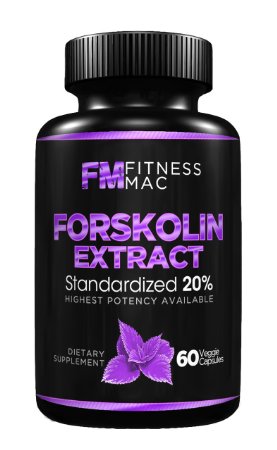 Pure Forskolin Extract - Weight Loss Supplement Promotes Anti-Aging Boosts Metabolism Made in the USA FDA Approved Facility 60 Capsules - 250mg Per Serving