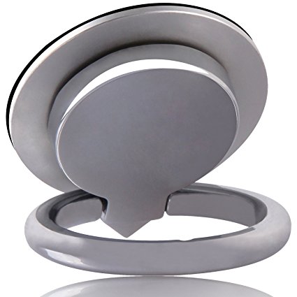 【Gift Ideas】Fidget Spinner Phone Ring Holder Stand, Casegory Stylish Finger iPhone Ring 360° Zinc Alloy Cell Phone Grip For iPhone 7 6s Plus 5s Galaxy S8 ipad Smartphone and Tablet -Silver