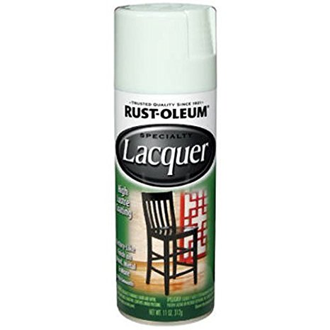 Rust-Oleum 1904830 Lacquer Spray, White, 11-Ounce