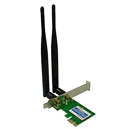 X-MEDIA 300Mbps Wireless PCI Express (PCIe) Card/WiFi Adapter for Desktop PC, Low Profile Bracket included [XM-WN3800D]
