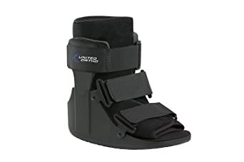 United Ortho USA14013 Short Cam Walker Fracture Boot, Small, Black
