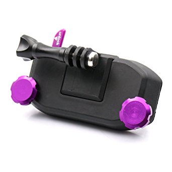 LOTOPOP StrapMount Backpack Clip Fast Clamp / LifeVest / SCUBA Mount for Gopro 5 3  4 Session XIAOMI YI Cameras-Purple