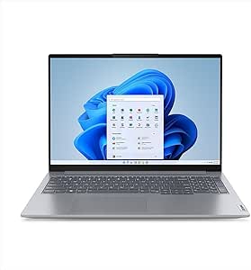 Lenovo 2023 ThinkBook-16-G6 Laptop 16" WUXGA 1920 x 1200 13th Generation Intel Core i7-1355U 10-Core 16GB DDR5 1TB SSD Wi-Fi 6 Windows 11 Pro Bluetooth 5.1 Backlit KB Touch Screen, FP Thunderbolt 4