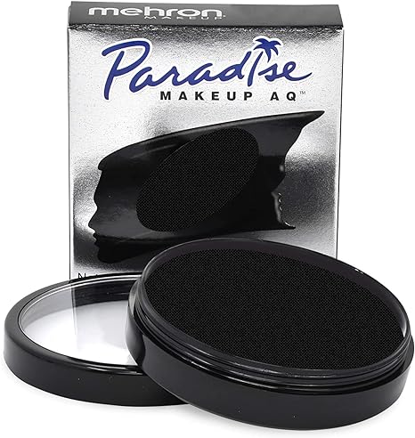 Mehron Makeup Paradise Makeup AQ Face & Body Paint (1.4 oz) (Black)