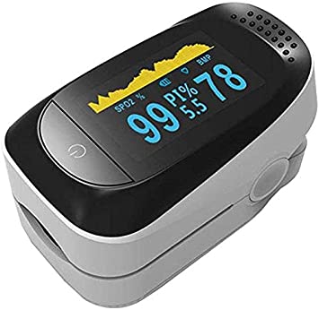 Pulse Oximeterfor with Heart Rate, Fingertip Blood Oxygen Saturation Monitor with Sleeping Monitoring, Finger Pulse Oximeter.