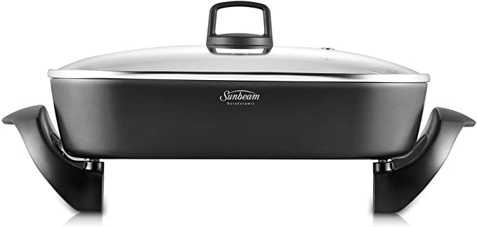 Sunbeam FP6000 DuraCeramic Frypan, Charcoal