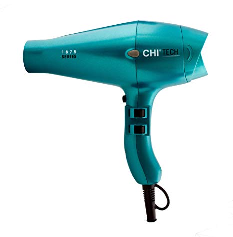 CHI Tech 1875 Limited Edition Series Hair Dryer with Rapid Clean Technology, Teal, 0.5 lb.