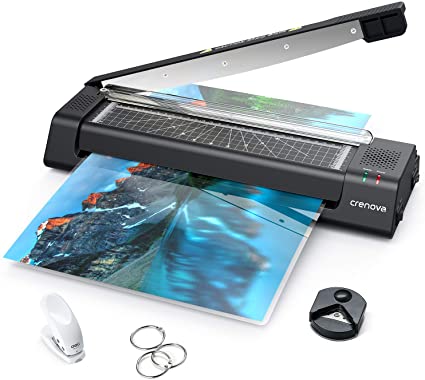 Crenova A3 Laminator with Paper Cutter and 40 thermal laminating pouches