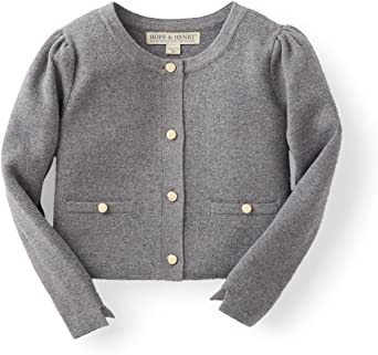 Hope & Henry Girls Milano Stitch Cardigan Sweater