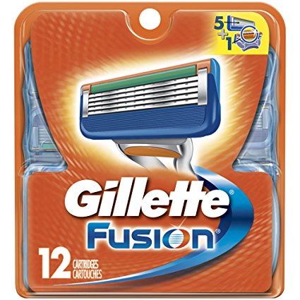 Gillette Fusion Manual Men's Razor Blade Refills 12 Count